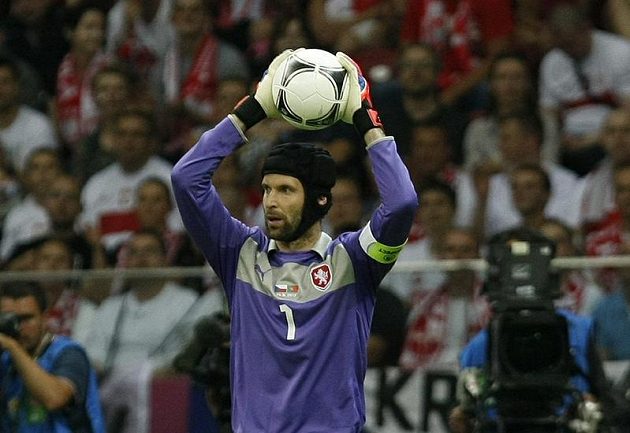 Petr Čech v zápase proti Portugalsku