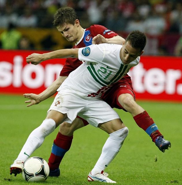 Václav Pilař v souboji s Portugalcem Joaem Pereirou