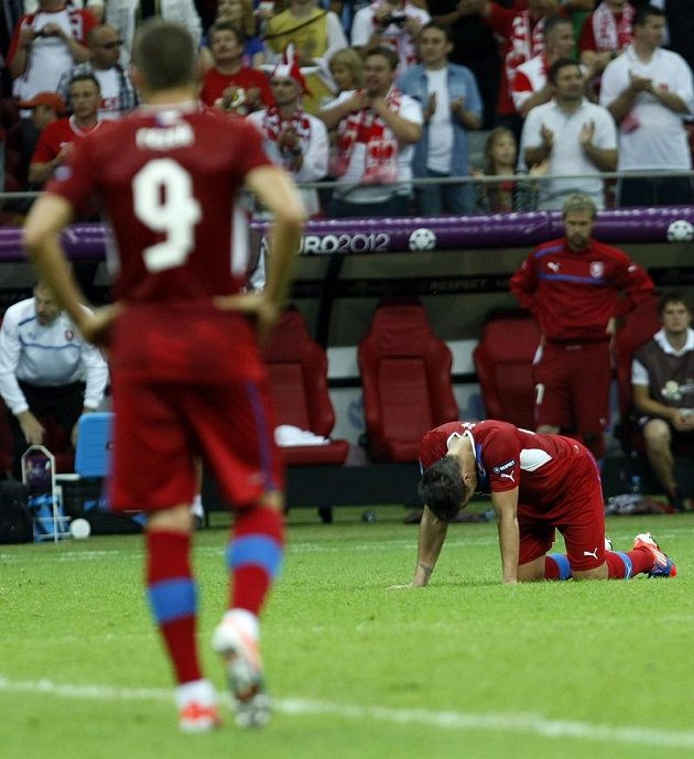 Zklamaní Milan Baroš s Janem Rezkem