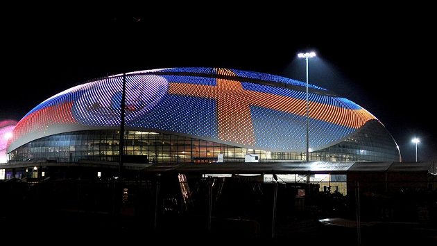 Bolšoj Arena v Soči, kde budou hrát čeští hokejisté.
