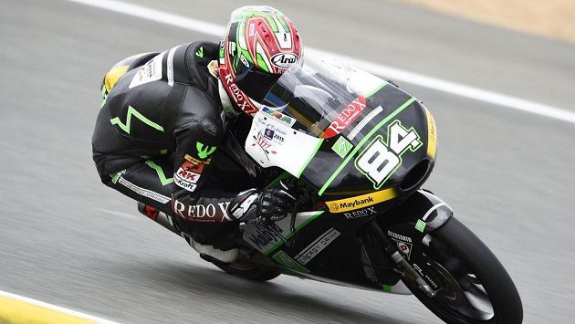 Motocyklový závodník Jakub Kornfeil.