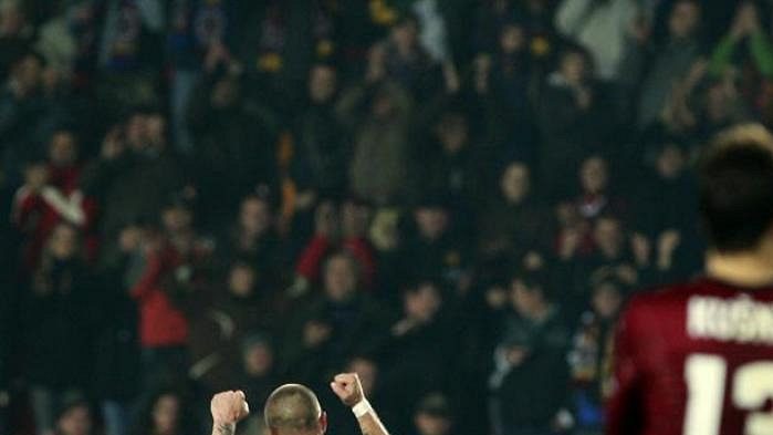 Fotbalista Sparty Tomáš Řepka po zápase proti Kluži