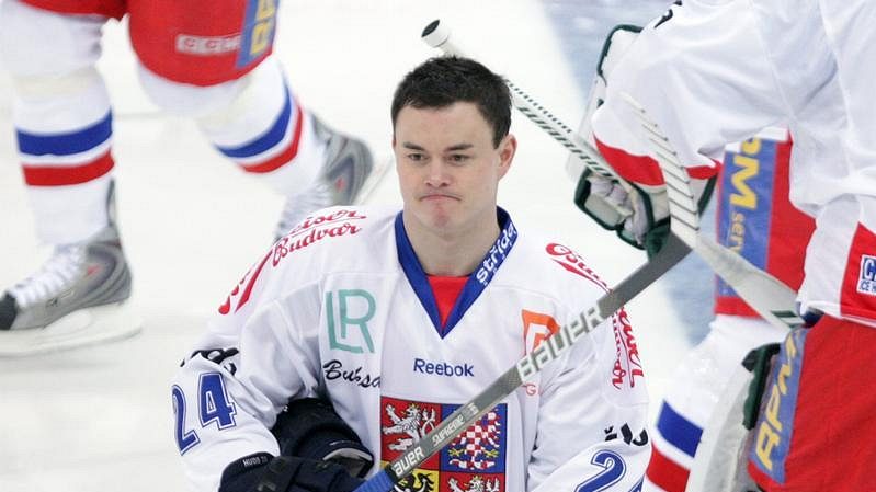 Jiří Hudler v dresu národního týmu.