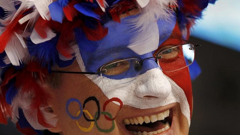 Fanoušek českých sportovců na olympiádě ve Vancouveru