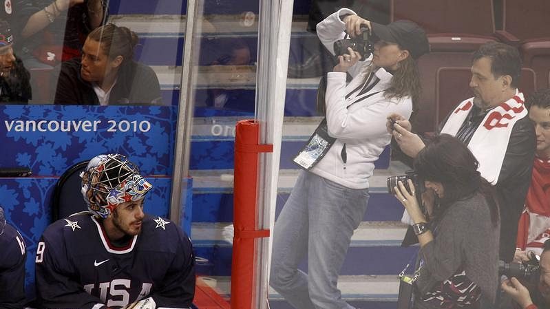 Americký brankář Ryan Miller jako objekt zájmu fanoušků