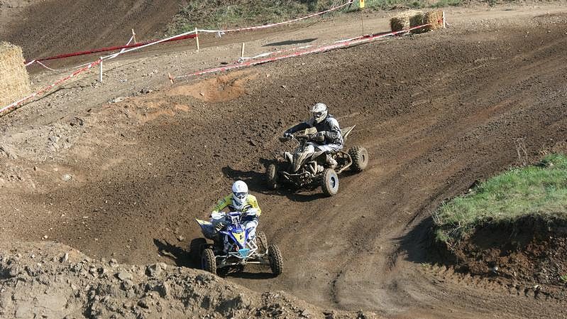 David Tušil a Martin Lička během MČR v quadcrossu v Poříčí nad Sázavou