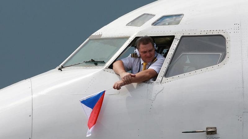 Pilot speciálu, který přivezl české hokejisty z mistrovství světa