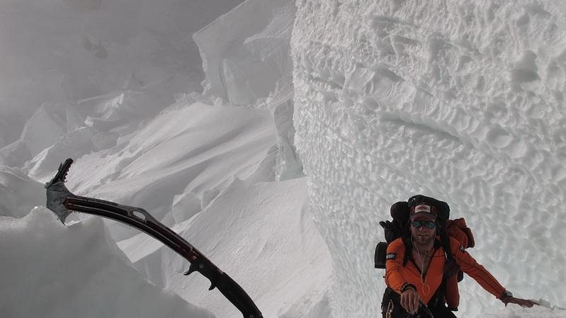 Libor Uher při výstupu na Gasherbrum I.