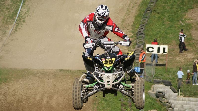 Milan Liška při MČR v quadcrossu v Březové