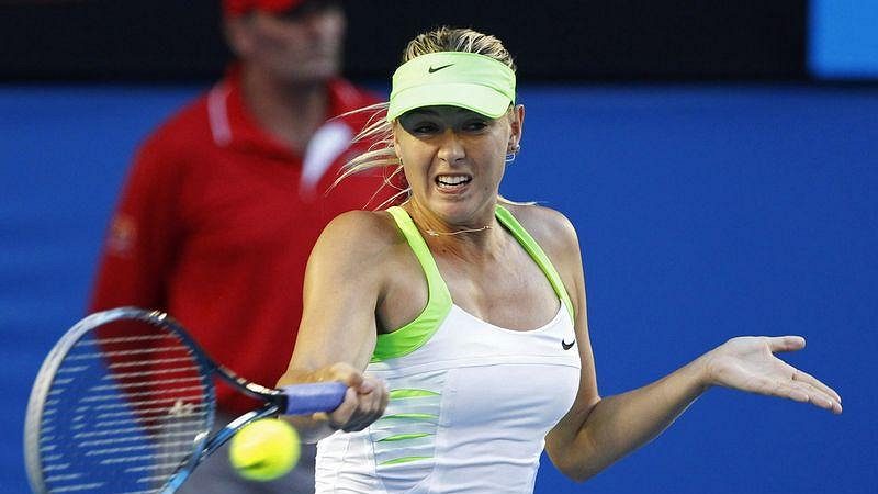 Maria Šarapovová během finále Australian Open.