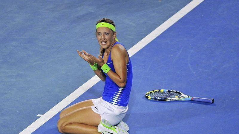 Radost Viktorie Azarenkové z vítězství ve finále Australian Open.