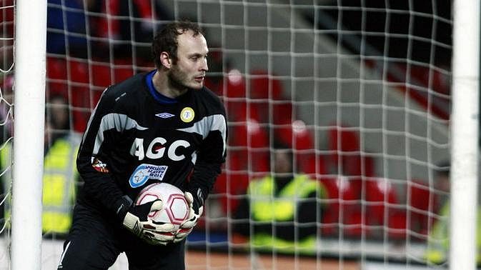 Brankář Teplic Martin Slavík.