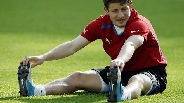Václav Pilař na tréninku fotbalové reprezentace během mistrovství Evropy. Václav Pilař na tréninku fotbalové reprezentace během mistrovství Evropy.