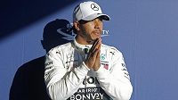 Lewis Hamilton po kvalifikaci v Melbourne. Lewis Hamilton po kvalifikaci v Melbourne.