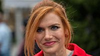 Gabriela Koukalová během předávání putovní ceny Dr. Jiřího Gutha Jarkovského v květnu 2016. Gabriela Koukalová během předávání putovní ceny Dr. Jiřího Gutha Jarkovského v květnu 2016.