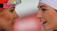 Gabriela Koukalová (vlevo) a Italka Dorothea Wiererová na snímku z loňského SP v Novém Městě Gabriela Koukalová (vlevo) a Italka Dorothea Wiererová na snímku z loňského SP v Novém Městě