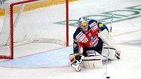 Brankář Pardubic Július Hudáček. Brankář Pardubic Július Hudáček.