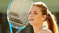 Karolína Plíšková při představení kolekce pro Australian Open. Karolína Plíšková při představení kolekce pro Australian Open.