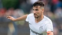 Michal Trávník během debutu v dresu Sparty. Michal Trávník během debutu v dresu Sparty.