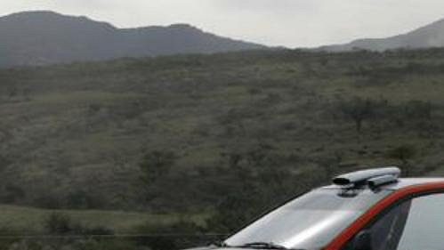 Gilles Panizzi s vozem Mitsubishi Impreza WRC na trati Rallye Mexiko.