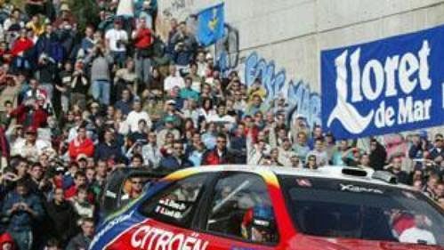 Sébastien Loeb na trati Katalánské rallye.