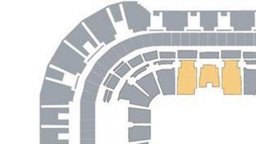 Rozmístění komfortních sedadel v hale Sazka Arena