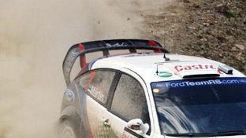 Markko Martin s fordem na trati Turecké rallye.