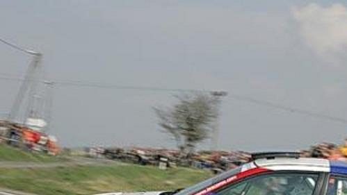 Roman Kresta s vozem Mitsubishi Lancer EVO IX při Rallye Šumava.