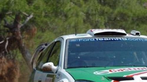Markko Martin s fordem na trati Turecké rallye.