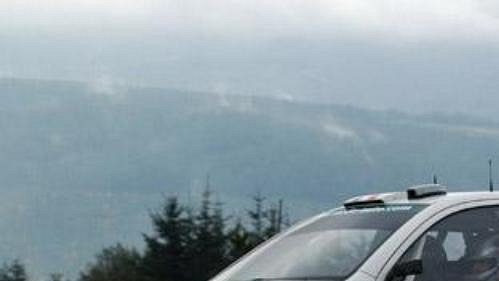Didier Auriol s Fabií WRC při shakedownu Britské rallye.
