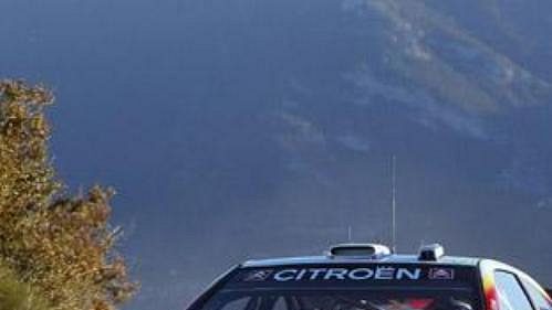 Belgičan Francois Duval na trati Rallye Monte Carlo 2005.
