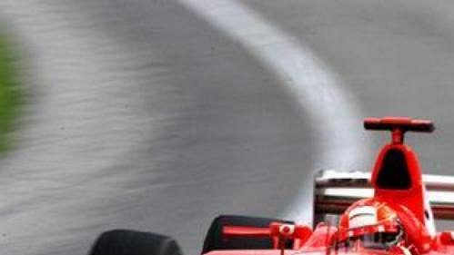 Michael Schumacher na trati Velké ceny USA.