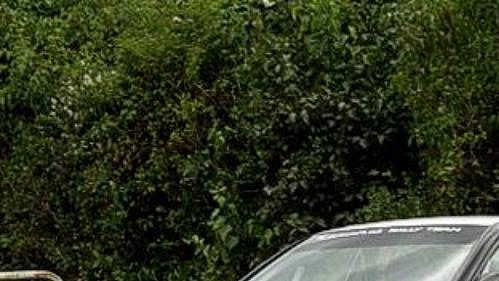 Karel Trněný na trati Horácké rallye.
