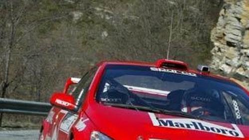 Testování nového vozu Peugeot 307 WRC.