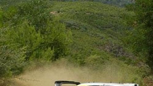 Carlos Sainz s citroenem na trati Turecké rallye.