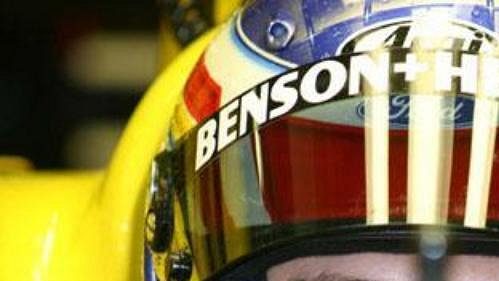 Jarek Janiš ve španělském Jerezu při testech ve stáji formule 1 Jordan.