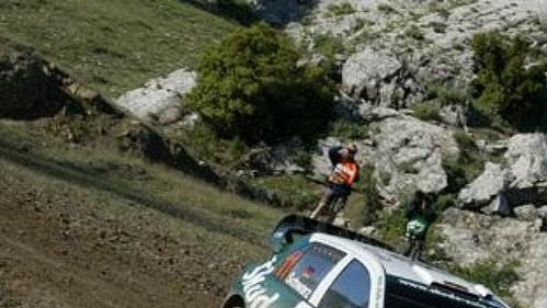 Němec Armin Schwarz na trati Turecké rallye.