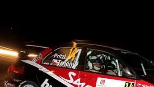 Karel Trněný na trati Horácké rallye.