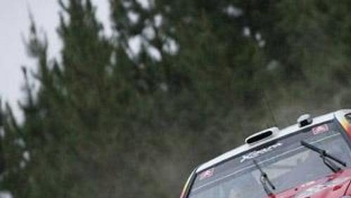 Carlos Sainz s citroënem při shakedownu Rallye Nový Zéland.