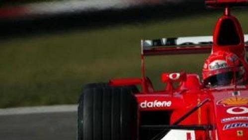 Michael Schumacher při páteční kvalifikaci na Velkou cenu Itálie.