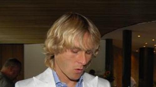 Pavel Nedvěd a trenér Karel Brückner.