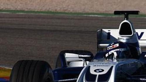 Pilot Juan Pablo Montoya při testování nového monopostu FW26 týmu BMW WilliamsF1.