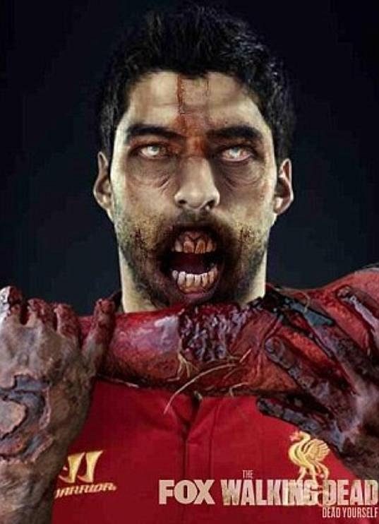Suárez by si zasloužil jednu z rolí v oblíbeném seriálu Walking Dead, kde se lidé po následcích apokalypsy mění v zombie.