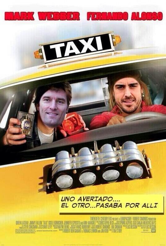 Taxi! V hlavních rolích - Mark Webber a Fernando Alonso!