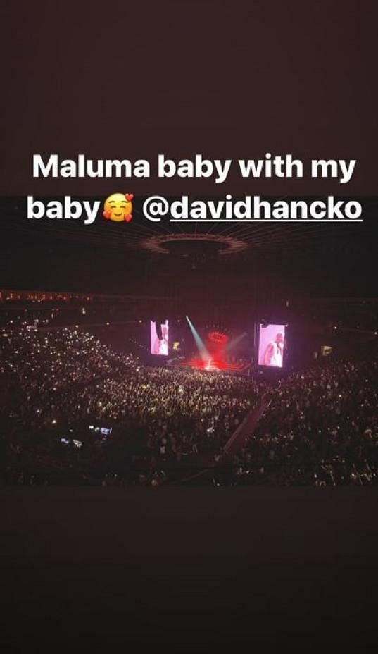 Kristýna Plíšková navštívila koncert v O2 Areně s fotbalistou Sparty Dávidem Hanckem. Zdroj: Instgaram Kristýna Plíšková