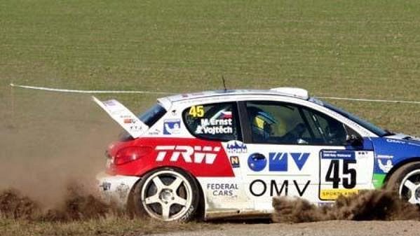 Štěpán Vojtěch na trati Waldviertel rallye