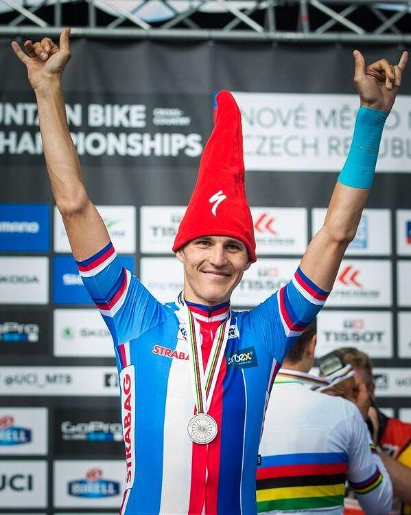 Jaroslav Kulhavý po závodě mistrovství světa 2016 v Novém Městě na Moravě.