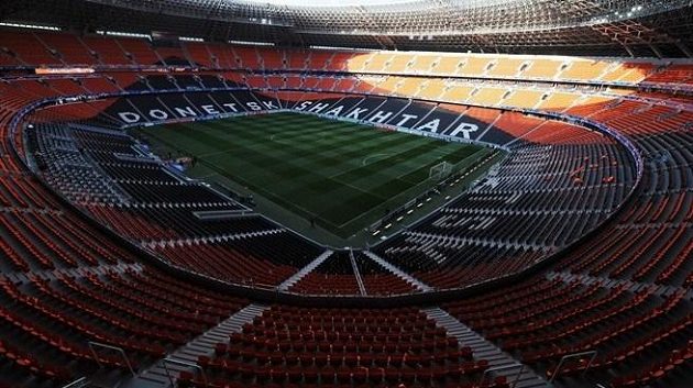 Fotbalový stadión v Doněcku