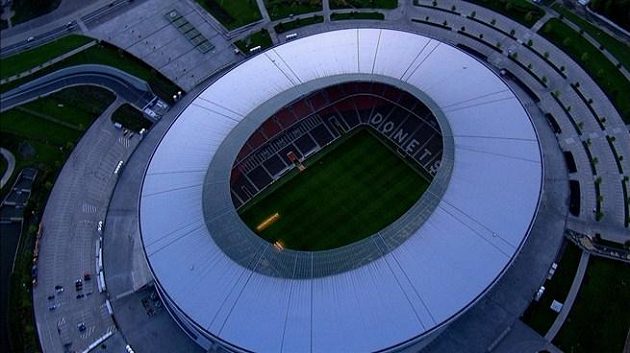 Fotbalový stadión v Doněcku