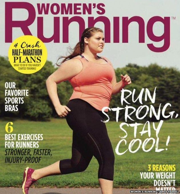 Časopis Women's Running se toho tentokrát nebál. Na obálku dal běžkyni kyprejších tvarů.